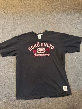 Vintage Ecko Unltd. Rhino Company 1972 Black Graphic T-Shirt 3XL